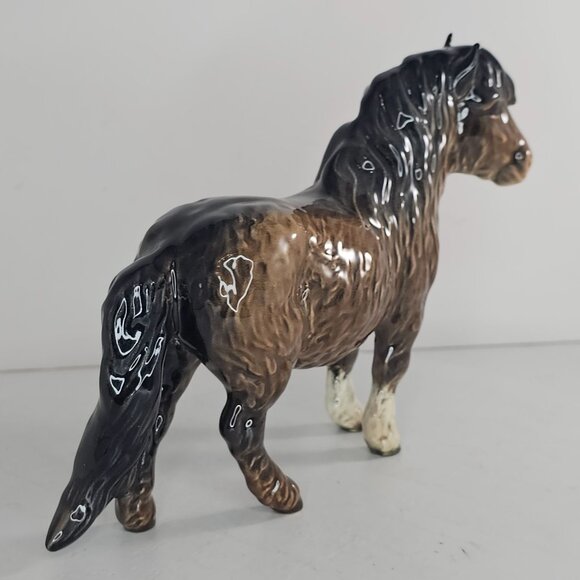 Beswick Shetland Pony Woolly Mare Porcelain Figurine #1033 - Picture 4 of 12